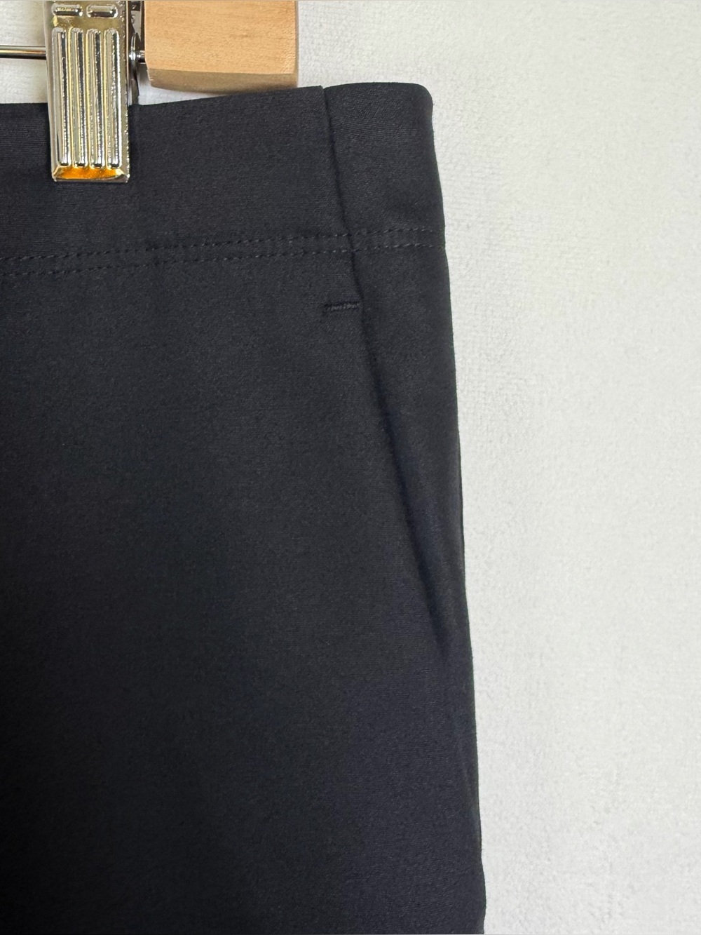 Helmut Lang Women Sz 8 Black Split Hem Trousers Stretch Tailored Designer Pants - Picture 8 of 14